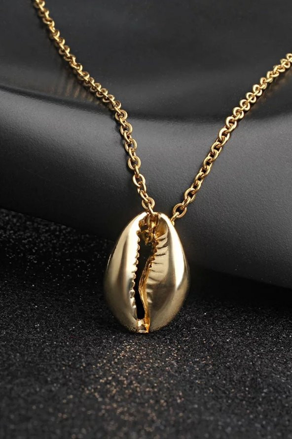 Gold Deniz Kabuğu Kolye