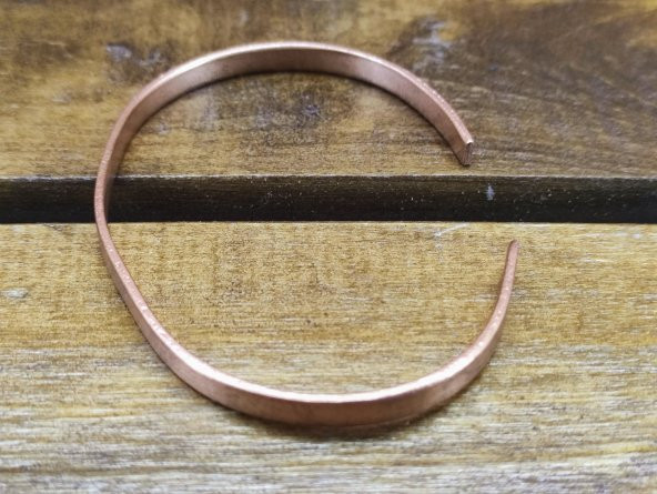 Ayarlanabilir Bakır Bileklik 18 cm Kalınlık 1,5 cm Sağlık İçin  Takınız - 2