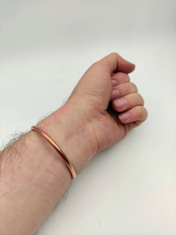 Ayarlanabilir Bakır Bileklik 17 cm Sağlık İçin  Takınız - 3