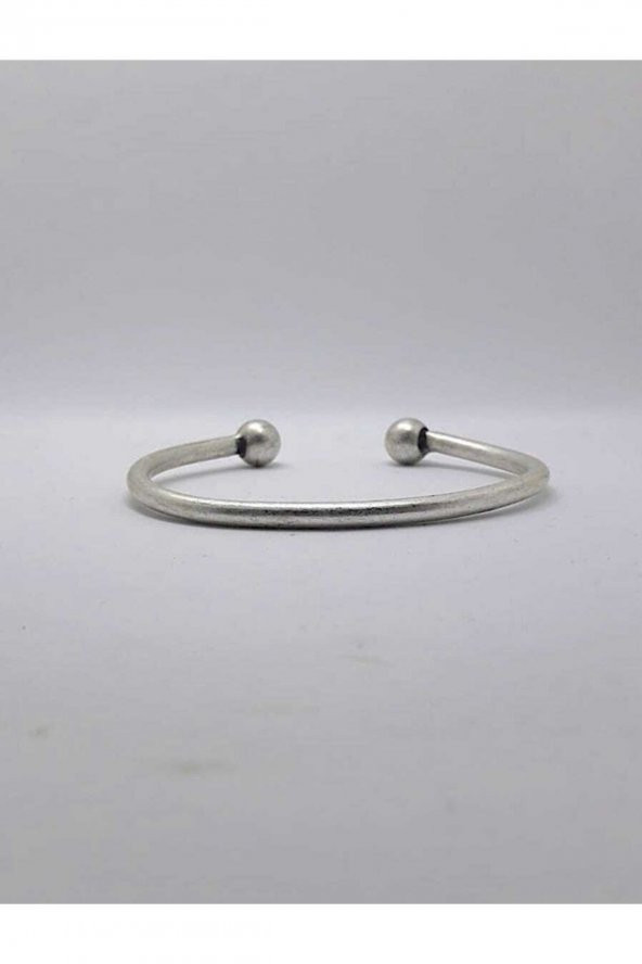 Unisex Ayarlanabilir Antik Gümüş Kaplama Kelepce Bileklik Hediyelik