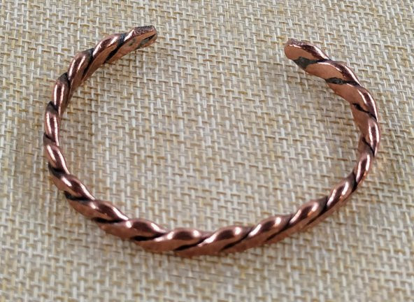 Ayarlanabilir Bakır Burgu Bileklik Sağlık İçin  Takınız