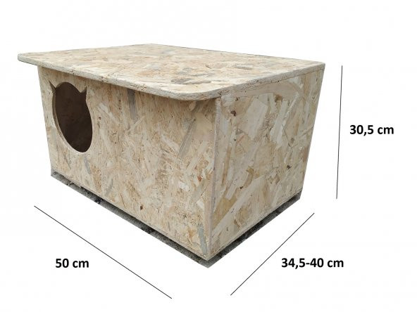 Dış Mekan Kedi evi  Kedi kulübesi Barınak Yuva Sudan Etkilenmez