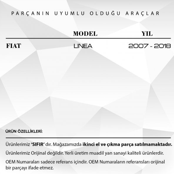 Fiat Linea için Bagaj Açma Kolu - 2