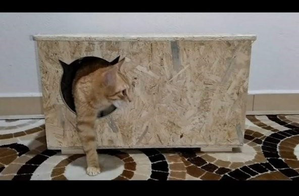 Dış Mekan Kedi evi  Kedi kulübesi Barınak Yuva Sudan Etkilenmez - 5