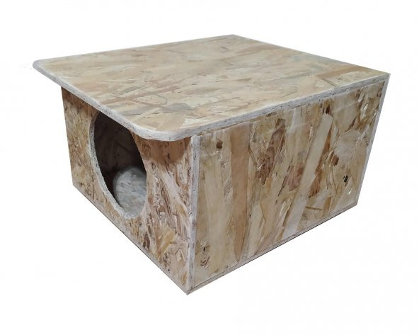 Küçük Kedi Evi Kulübesi Barınak Yuva Sağlam Dış Mekana Uygun - 2