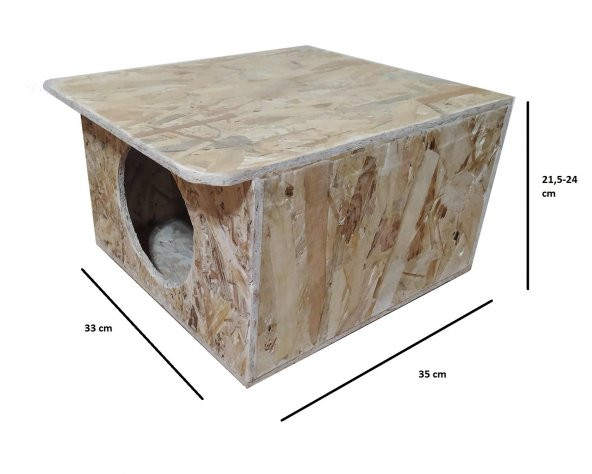 Küçük Kedi Evi Kulübesi Barınak Yuva Sağlam Dış Mekana Uygun - 7