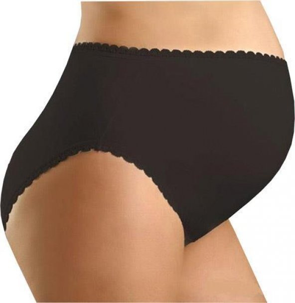 Chezmam Beli Dantelli Hamile Külot 1283 Siyah Large