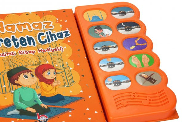 Namaz Öğreten Cihaz Resimli Kitap Seti Turuncu - Resim 2