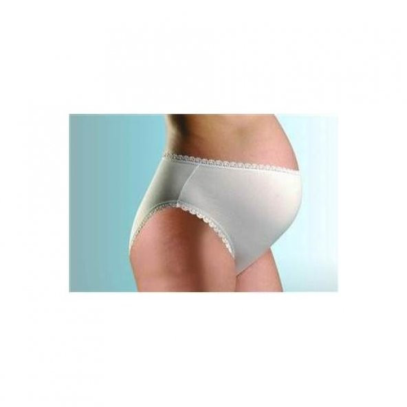 Chezmam Beli Dantelli Hamile Külot - Beyaz Small