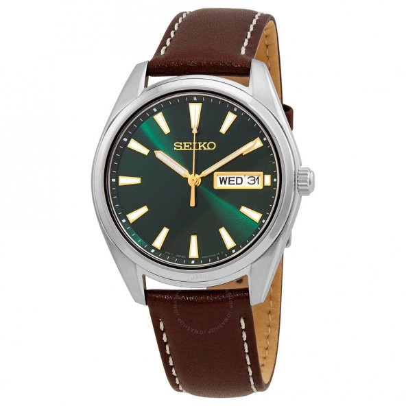 Seiko SUR449P 40 mm Deri Kahverengi Kordonlu Erkek Kol Saati