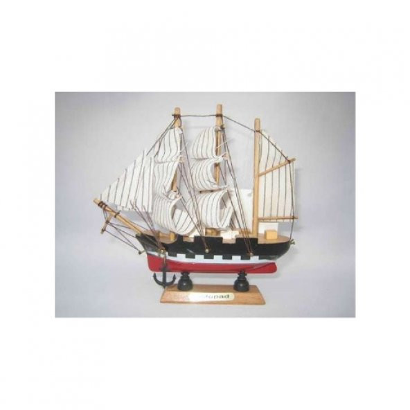 Maket Gemi 16X4X16cm Dekoratif Hediyelik Ev Ofis Aksesuarı