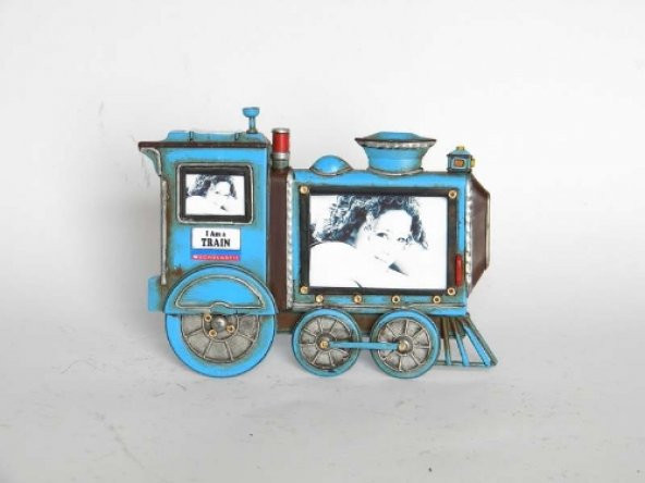 RD Train photo frame-18*3*14 Dekoratif Hediyelik Ev Ofis Aksesuarı