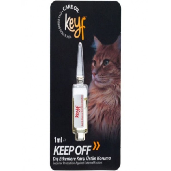 Keyf Plus Kedi Tüy & Deri Bakım Yağı Damlası 1x1 ml