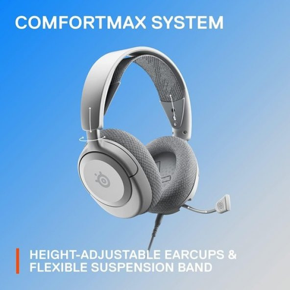 Steelseries Arctis Nova 1p - Playstation Oyun Kulaklığı - Beyaz - 3