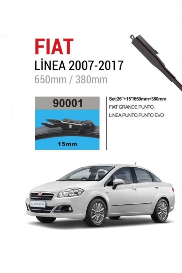 Inwells Fiat Linea Ön Muz Silecek Takımı (2007-2016)