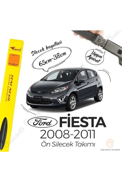 İnwells Ford Fiesta Muz Silecek Takımı (2008-2011)