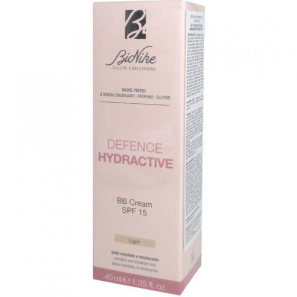 Bionike Defence Cilt Tonu Eşitleyici Bb Nemlendirici Krem Açık Renk SPF15 40ML