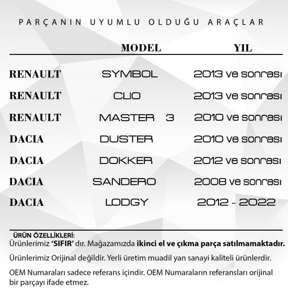 Renault Symbol,Clio,Dacia Duster,Sandero için Kalorifer Difüzörü - 2