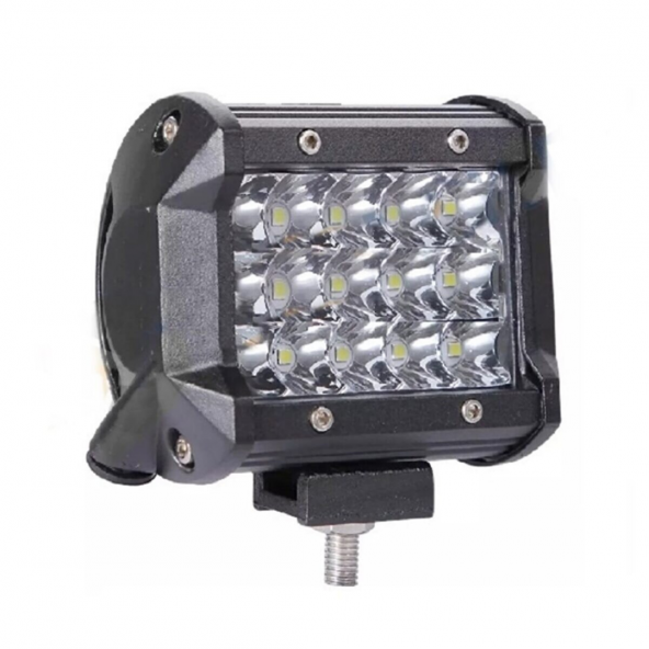 Off Road Led Lamba Delici Yayıcı Beyaz Kare Sis Farı Projektör 45W 12 Led Metal Arazi Çalışma Lambası 1 Adet - 6