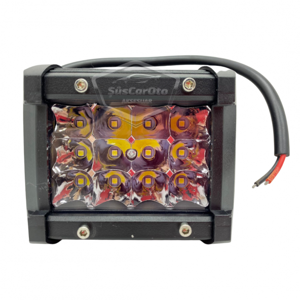 Off Road Led Lamba Delici Yayıcı Beyaz Kare Sis Farı Projektör 45W 12 Led Metal Arazi Çalışma Lambası 1 Adet - 7