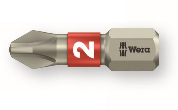 WERA PH2 x 25 mm Yıldız Bits Uç (3851/1 TS) - 2