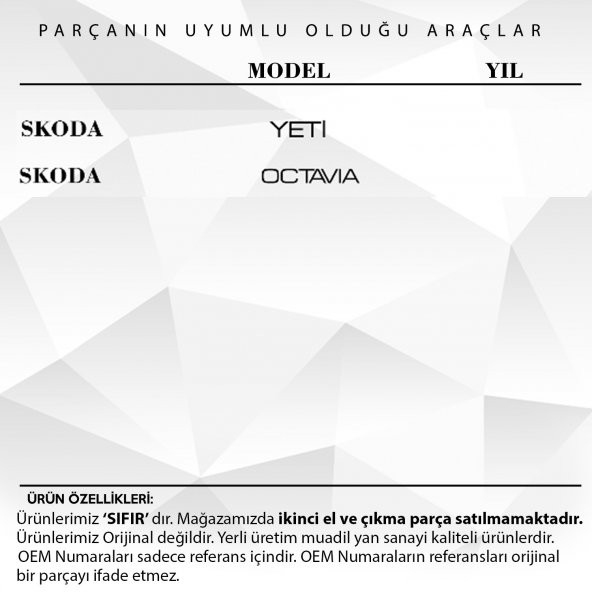 VW Touran, Passat, Polo, Golf, Tiguan için Bagaj Kilit Dişlisi ve Yayı - 4