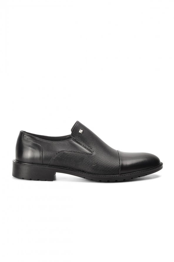 Fosco 8599 Siyah Hakiki Deri Erkek Klasik Ayakkabı