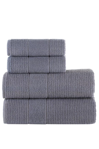 Royal | 50x90 - 70x140 Cm 4'Lü Banyo Havlu Seti, %100 Pamuklu Havlu Takımı - 3