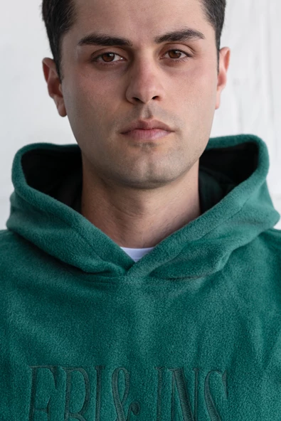 KAPŞONLU SLİMFİT POLAR ERKEK SWEATSHİRT - 7