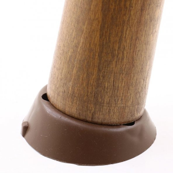 Mobilya Masa Sehpa Ayağı Bağlantı Aparatı Açılı Dereceli Ayak Tabanı Kahverengi (10 ADET) - 4