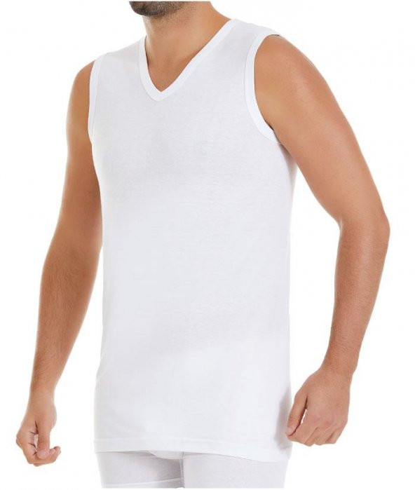 6 Adet Yıldız Erkek Süper İnce Sıfır Kol Fanila Atlet Beyaz 123 ürün görseli