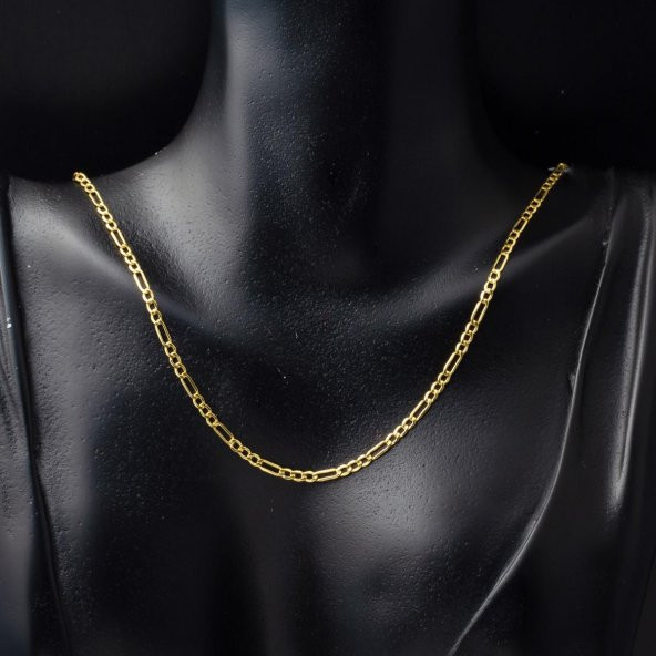 45 cm 14 Ayar Altın Zincir (2,5 mm Enli) - Resim 2