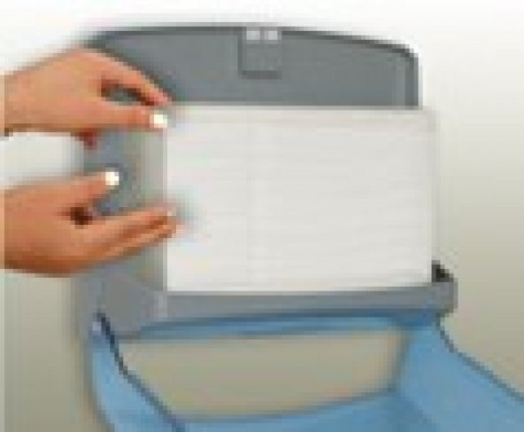 Vialli K1 Banyo Mutfak Lavabo Pratik Z Katlı Kağıt Havlu Dispenseri Kapasite 200 Kağıt Beyaz - 7