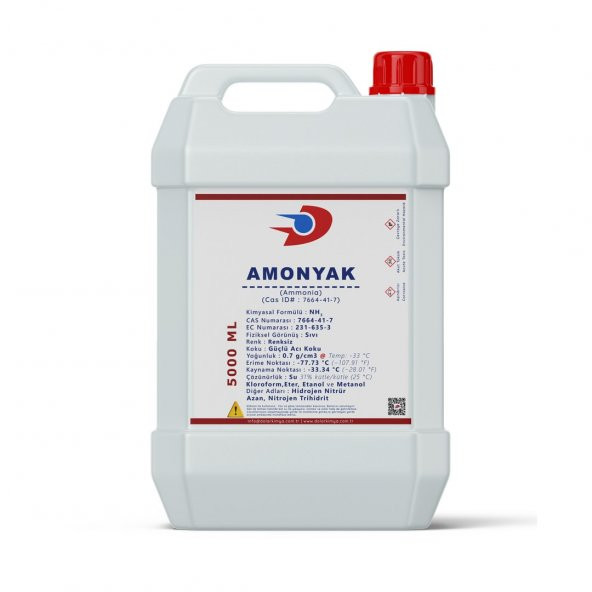 Dolar Kimya Amonyak (Sıvı) | Amonyum Hidroksit | 5 Litre