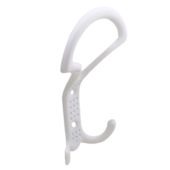 Noktalı Portmanto Vestiyer Duvar Askısı Metal Dolap Elbise Askılığı Beyaz - Resim 2