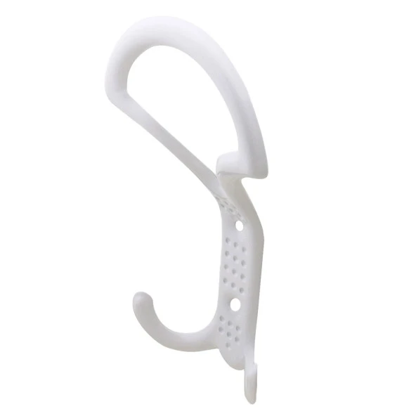 Noktalı Portmanto Vestiyer Duvar Askısı Metal Dolap Elbise Askılığı Beyaz - Resim 4