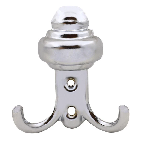 As Büyük Sarıklı Vestiyer Duvar Askısı Dolap Elbise Askılığı Krom Metal Askı