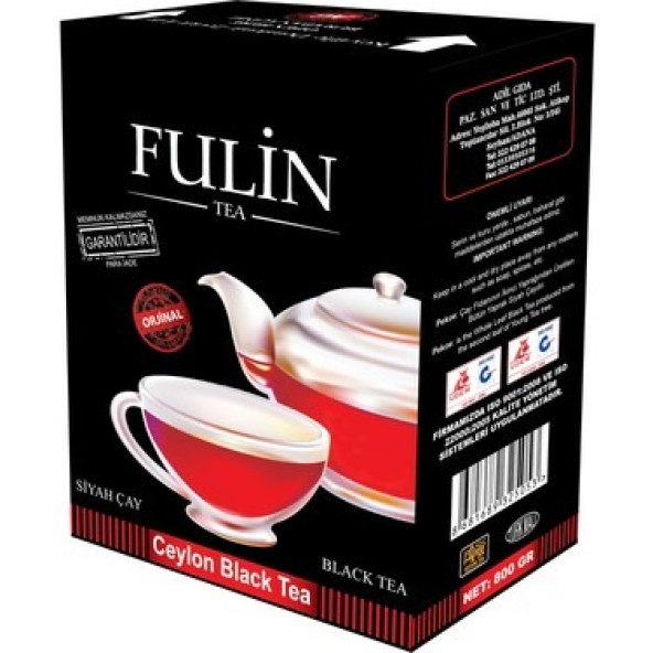 Fulin Ceylon Black Tea Siyah Dökme Çay 800 G