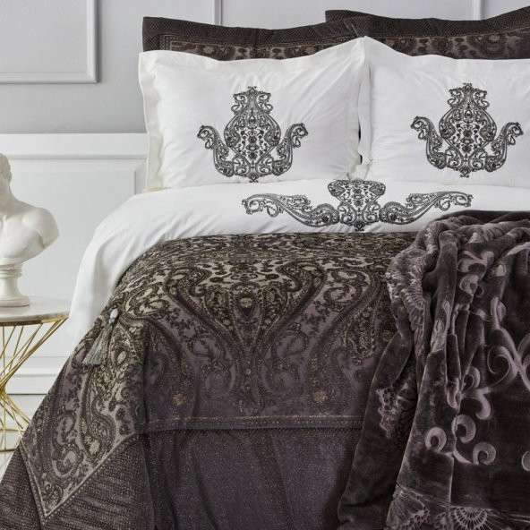 Karaca Home Glamour Simli Antrasit Çeyiz Seti 10 Parça - 2