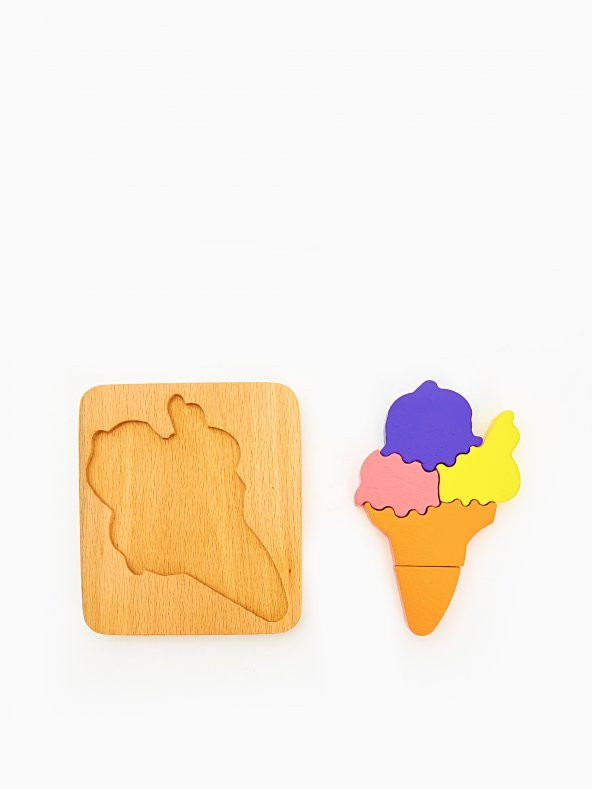 Woodnjoy Dondurma Üç Boyutlu Ahşap Puzzle - 2