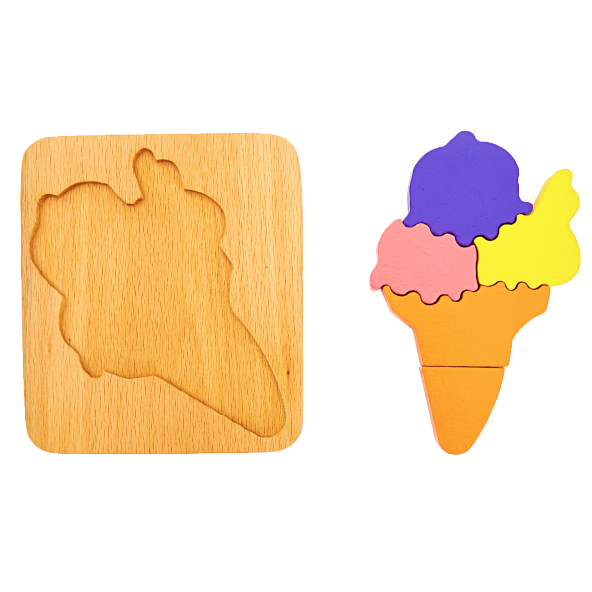 Woodnjoy Dondurma Üç Boyutlu Ahşap Puzzle - 3