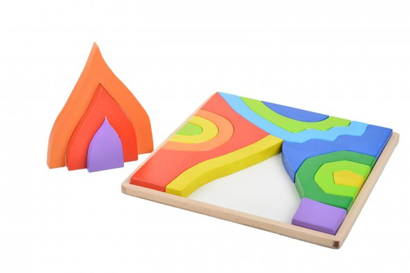 Woodnjoy Dört Element Ahşap Puzzle - 3