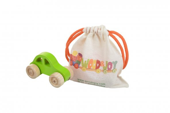 Woodnjoy Hareketli Ahşap Mini araba (yeşil) - 2