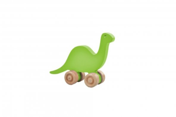 Woodnjoy Hareketli Ahşap Mini Dinazor (yeşil)