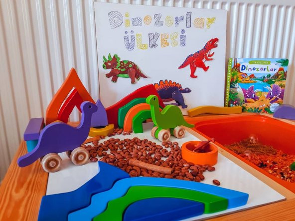 Woodnjoy Hareketli Ahşap Mini Dinazor (mor) - 3