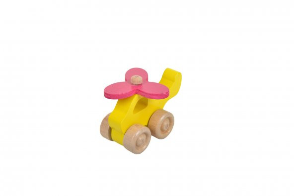 Woodnjoy Hareketli Ahşap Mini Helikopter - 3