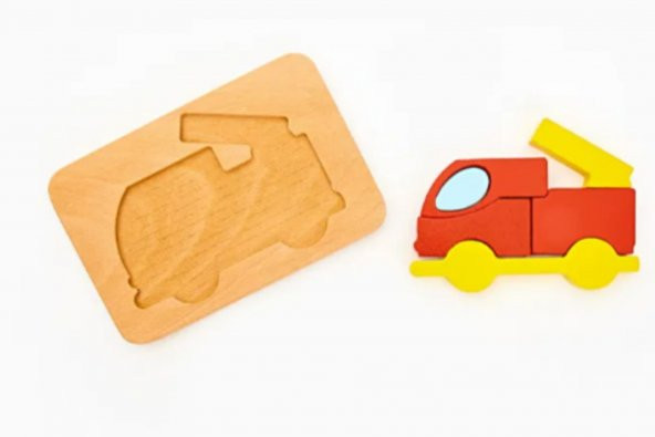 Woodnjoy İtfaiye Ahşap Puzzle & Denge Oyunu - 2