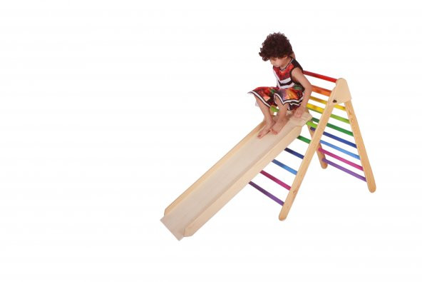 Woodnjoy Tırmanma Rampası + Kaydırak - 3