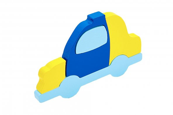 Woodnjoy Polis Arabası Ahşap Puzzle & Denge Oyunu - 5
