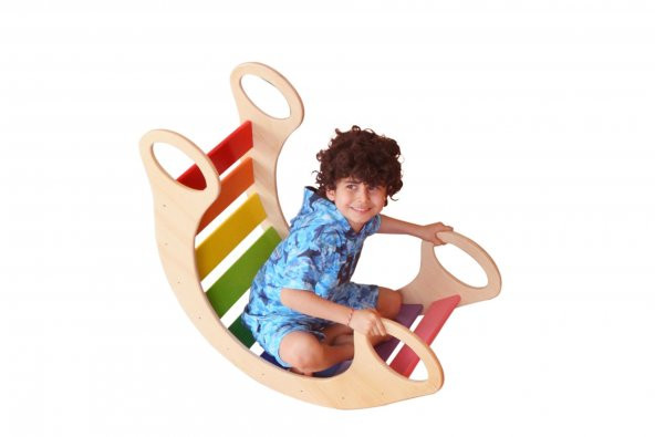 WoodnJoy Ahşap Gökkuşağı Dönence